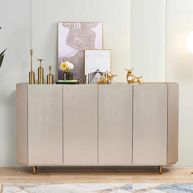 Glam Cabinets Dining Buffet Living Room Birch Solid Wood Buffet Sideboard Clearhalo 'buffet_sideboard' 'Buffets & Sideboards' 'furn' 'furn_buffet_sideboard' 'Furniture' 'furniture_buffet_sideboard' 'Kitchen & Dining Furniture' 4949134