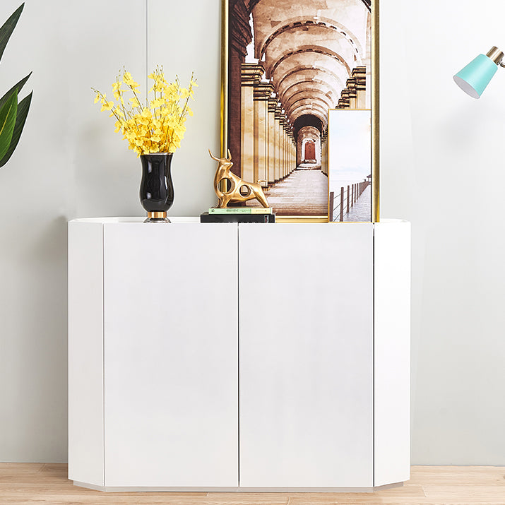 Glam Cabinets Dining Buffet Living Room Birch Solid Wood Buffet Sideboard 39"L x 16"W x 35"H White Clearhalo 'buffet_sideboard' 'Buffets & Sideboards' 'furn' 'furn_buffet_sideboard' 'Furniture' 'furniture_buffet_sideboard' 'Kitchen & Dining Furniture' 4949143