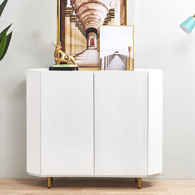 Glam Cabinets Dining Buffet Living Room Birch Solid Wood Buffet Sideboard 39"L x 16"W x 39"H White Clearhalo 'buffet_sideboard' 'Buffets & Sideboards' 'furn' 'furn_buffet_sideboard' 'Furniture' 'furniture_buffet_sideboard' 'Kitchen & Dining Furniture' 4949153