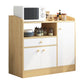 Wood Kitchen Sideboard Cabinet Modern Credenza with Drawer and Storage 31"L x 12"W x 31"H White-Wood Clearhalo 'buffet_sideboard' 'Buffets & Sideboards' 'furn' 'furn_buffet_sideboard' 'Furniture' 'furniture_buffet_sideboard' 'Kitchen & Dining Furniture' 4949162