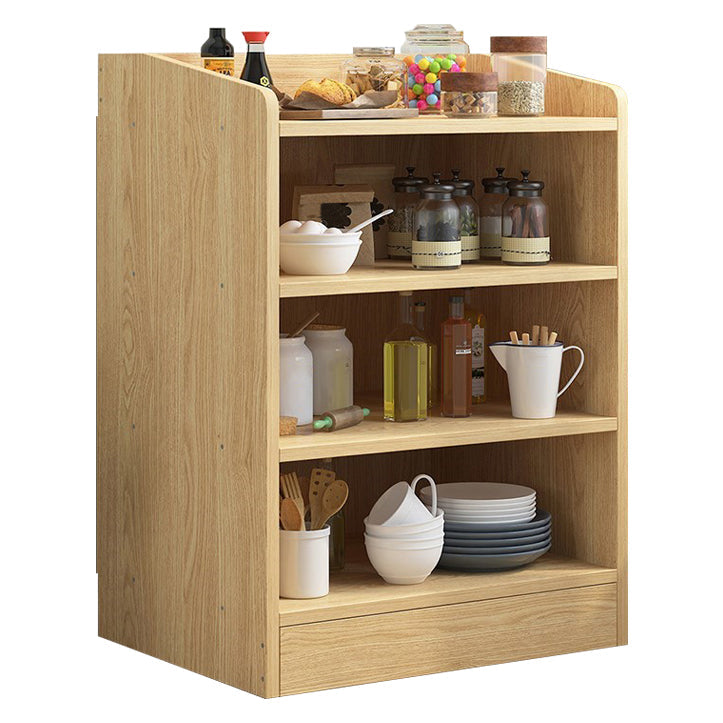 Wood Kitchen Sideboard Cabinet Modern Credenza with Drawer and Storage 20"L x 12"W x 31"H Natural Clearhalo 'buffet_sideboard' 'Buffets & Sideboards' 'furn' 'furn_buffet_sideboard' 'Furniture' 'furniture_buffet_sideboard' 'Kitchen & Dining Furniture' 4949165