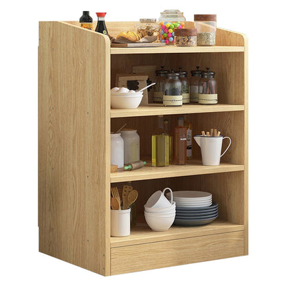 Wood Kitchen Sideboard Cabinet Modern Credenza with Drawer and Storage 20"L x 12"W x 31"H Natural Clearhalo 'buffet_sideboard' 'Buffets & Sideboards' 'furn' 'furn_buffet_sideboard' 'Furniture' 'furniture_buffet_sideboard' 'Kitchen & Dining Furniture' 4949165