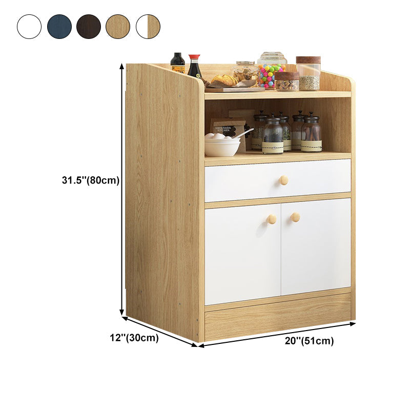 Wood Kitchen Sideboard Cabinet Modern Credenza with Drawer and Storage Clearhalo 'buffet_sideboard' 'Buffets & Sideboards' 'furn' 'furn_buffet_sideboard' 'Furniture' 'furniture_buffet_sideboard' 'Kitchen & Dining Furniture' 4949178