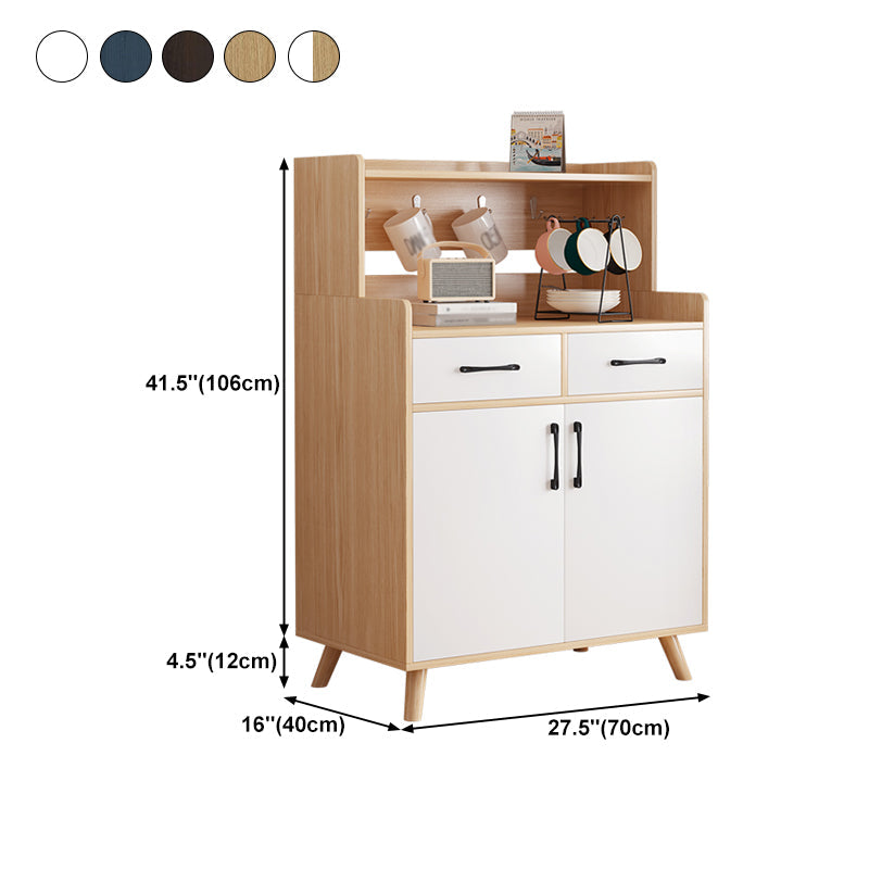 Wood Kitchen Sideboard Cabinet Modern Credenza with Drawer and Storage Clearhalo 'buffet_sideboard' 'Buffets & Sideboards' 'furn' 'furn_buffet_sideboard' 'Furniture' 'furniture_buffet_sideboard' 'Kitchen & Dining Furniture' 4949179