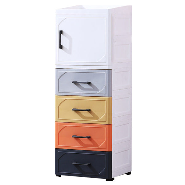 Modern Kitchen Sideboard with Acrylic Drawers Cabinets and Storage Multi-Color Clearhalo 'buffet_sideboard' 'Buffets & Sideboards' 'furn' 'furn_buffet_sideboard' 'Furniture' 'furniture_buffet_sideboard' 'Kitchen & Dining Furniture' 4949189