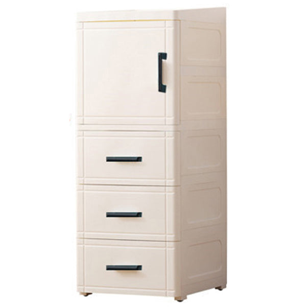 Modern Kitchen Sideboard with Acrylic Drawers Cabinets and Storage White Clearhalo 'buffet_sideboard' 'Buffets & Sideboards' 'furn' 'furn_buffet_sideboard' 'Furniture' 'furniture_buffet_sideboard' 'Kitchen & Dining Furniture' 4949201