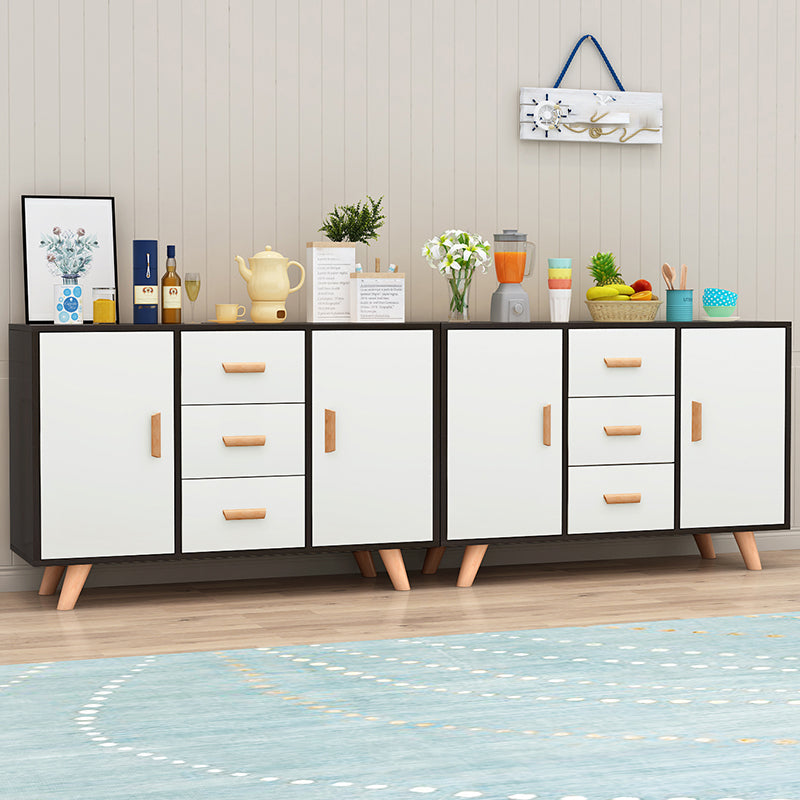 Modern Style Sideboard with Wooden Drawers and Storage Side Board for Dining Room Clearhalo 'buffet_sideboard' 'Buffets & Sideboards' 'furn' 'furn_buffet_sideboard' 'Furniture' 'furniture_buffet_sideboard' 'Kitchen & Dining Furniture' 4949224