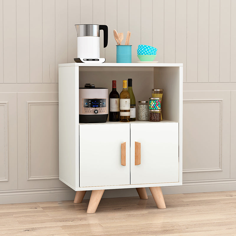 Modern Style Sideboard with Wooden Drawers and Storage Side Board for Dining Room 24"L x 14"W x 31"H Off-White Clearhalo 'buffet_sideboard' 'Buffets & Sideboards' 'furn' 'furn_buffet_sideboard' 'Furniture' 'furniture_buffet_sideboard' 'Kitchen & Dining Furniture' 4949226