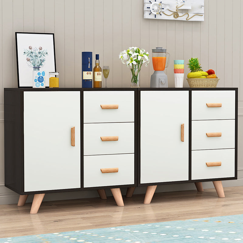 Modern Style Sideboard with Wooden Drawers and Storage Side Board for Dining Room Clearhalo 'buffet_sideboard' 'Buffets & Sideboards' 'furn' 'furn_buffet_sideboard' 'Furniture' 'furniture_buffet_sideboard' 'Kitchen & Dining Furniture' 4949227