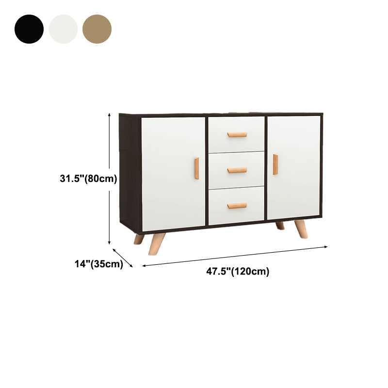 Modern Style Sideboard with Wooden Drawers and Storage Side Board for Dining Room Clearhalo 'buffet_sideboard' 'Buffets & Sideboards' 'furn' 'furn_buffet_sideboard' 'Furniture' 'furniture_buffet_sideboard' 'Kitchen & Dining Furniture' 4949239