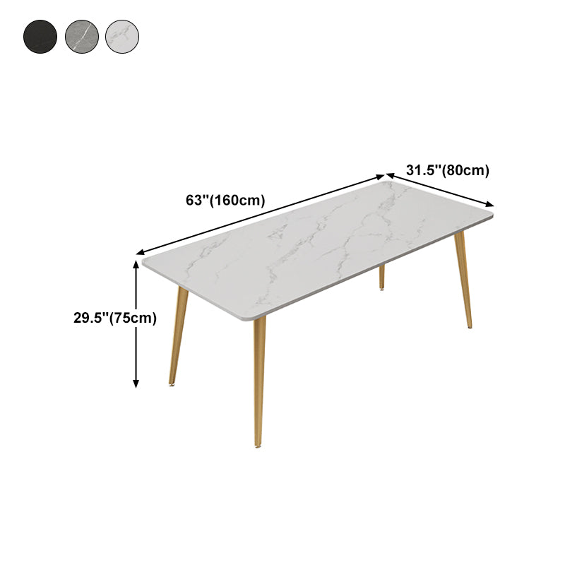 Modern Style Office Desk Home Rectangular Sintered Stone Writing Desk Clearhalo 'Furniture' 'furniture_office_desk' 'Office Desks' 'Office Furniture' 'office_desk' 4950147