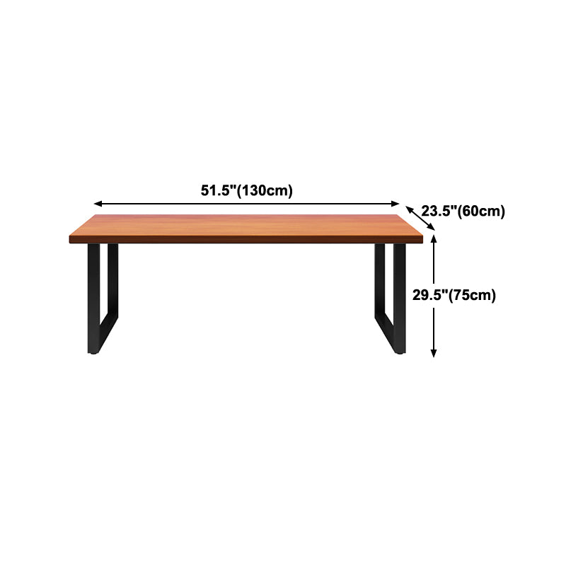 Modern Style Office Desk Rectangle Solid Wood Desk for Home Use Clearhalo 'Furniture' 'furniture_office_desk' 'Office Desks' 'Office Furniture' 'office_desk' 4950163