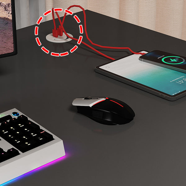 Modern Free Form Computer Desk Manufactured Wood Trestle Base Desk Clearhalo 'Furniture' 'furniture_office_desk' 'Office Desks' 'Office Furniture' 'office_desk' 4950301