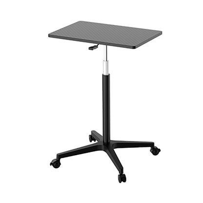 Rectangular Standing Desk Manufactured Wood Adjustable Desk with Caster Wheels Black Clearhalo 'Furniture' 'furniture_office_desk' 'Office Desks' 'Office Furniture' 'office_desk' 4950322