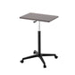 Rectangular Standing Desk Manufactured Wood Adjustable Desk with Caster Wheels Black-Brown Clearhalo 'Furniture' 'furniture_office_desk' 'Office Desks' 'Office Furniture' 'office_desk' 4950323