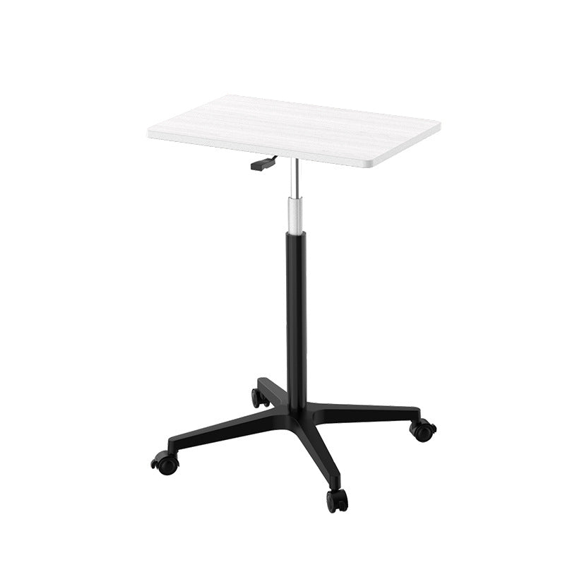 Rectangular Standing Desk Manufactured Wood Adjustable Desk with Caster Wheels Black-White Clearhalo 'Furniture' 'furniture_office_desk' 'Office Desks' 'Office Furniture' 'office_desk' 4950335