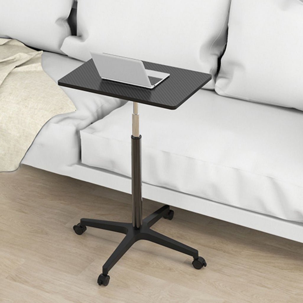 Rectangular Standing Desk Manufactured Wood Adjustable Desk with Caster Wheels Clearhalo 'Furniture' 'furniture_office_desk' 'Office Desks' 'Office Furniture' 'office_desk' 4950338