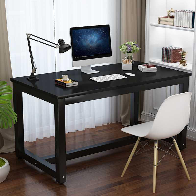 Office Rectangular Desk Home Bedroom Writing Artificial Wood Desk Clearhalo 'Furniture' 'furniture_office_desk' 'Office Desks' 'Office Furniture' 'office_desk' 4950364