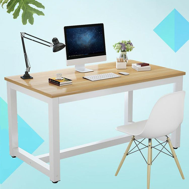 Office Rectangular Desk Home Bedroom Writing Artificial Wood Desk Clearhalo 'Furniture' 'furniture_office_desk' 'Office Desks' 'Office Furniture' 'office_desk' 4950366