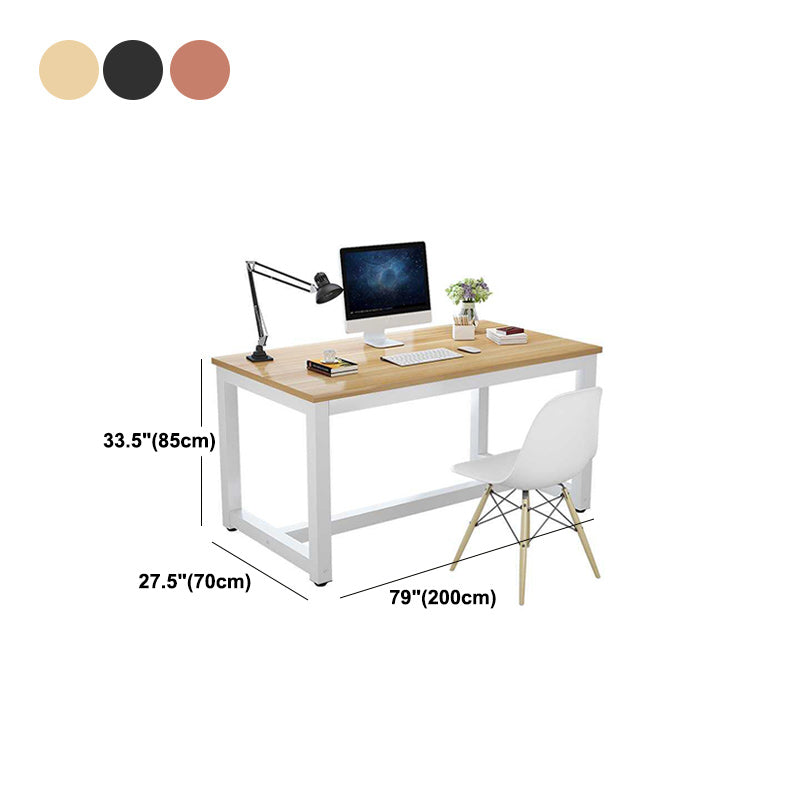 Office Rectangular Desk Home Bedroom Writing Artificial Wood Desk Clearhalo 'Furniture' 'furniture_office_desk' 'Office Desks' 'Office Furniture' 'office_desk' 4950377