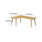 Modern Style Office Desk L-Shaped Solid Wood Brown Home Writing Desk Clearhalo 'Furniture' 'furniture_office_desk' 'Office Desks' 'Office Furniture' 'office_desk' 4950389