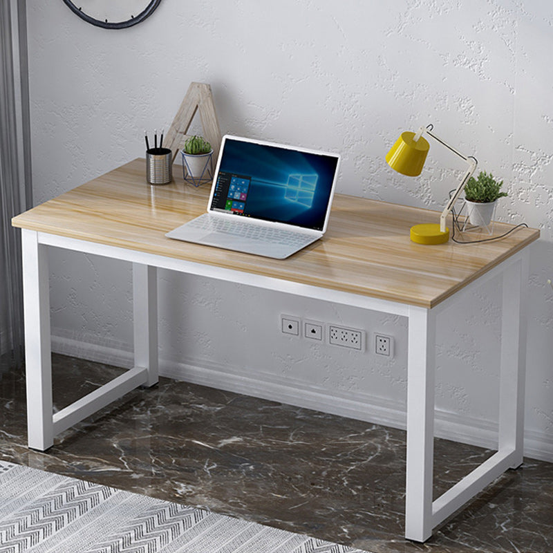 Industrial Style Office Desk Home Writing Artificial Wood Rectangular Desk Clearhalo 'Furniture' 'furniture_office_desk' 'Office Desks' 'Office Furniture' 'office_desk' 4950408