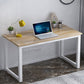 Industrial Style Office Desk Home Writing Artificial Wood Rectangular Desk White Clearhalo 'Furniture' 'furniture_office_desk' 'Office Desks' 'Office Furniture' 'office_desk' 4950410