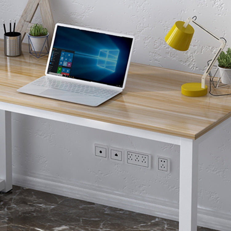 Industrial Style Office Desk Home Writing Artificial Wood Rectangular Desk Clearhalo 'Furniture' 'furniture_office_desk' 'Office Desks' 'Office Furniture' 'office_desk' 4950411