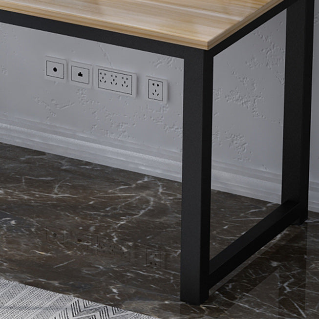 Industrial Style Office Desk Home Writing Artificial Wood Rectangular Desk Clearhalo 'Furniture' 'furniture_office_desk' 'Office Desks' 'Office Furniture' 'office_desk' 4950413