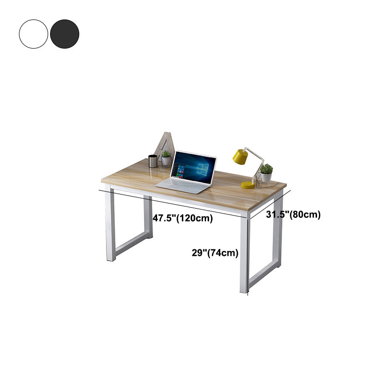 Industrial Style Office Desk Home Writing Artificial Wood Rectangular Desk Clearhalo 'Furniture' 'furniture_office_desk' 'Office Desks' 'Office Furniture' 'office_desk' 4950416