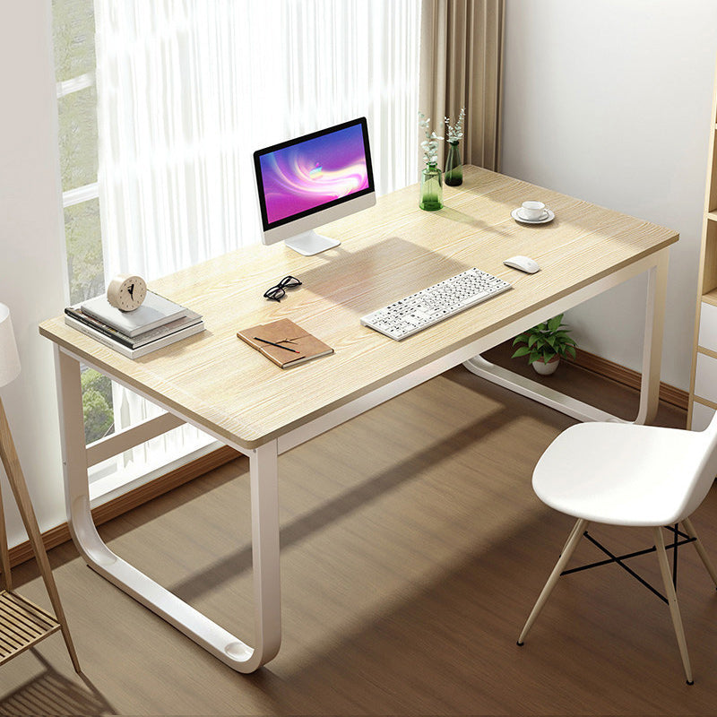 Industrial Office Desk Five-Tone Color Rectangular Modern Writing Desk Natural Clearhalo 'Furniture' 'furniture_office_desk' 'Office Desks' 'Office Furniture' 'office_desk' 4950486