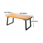 Solid Wood Rectangular Work Table Fixed Home Office Modern Writing Desk Clearhalo 'Furniture' 'furniture_office_desk' 'Office Desks' 'Office Furniture' 'office_desk' 4950515