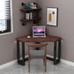 Modern Style Office Desk Solid Wood Home Use Writing Desk with Metal Legs Clearhalo 'Furniture' 'furniture_office_desk' 'Office Desks' 'Office Furniture' 'office_desk' 4950536
