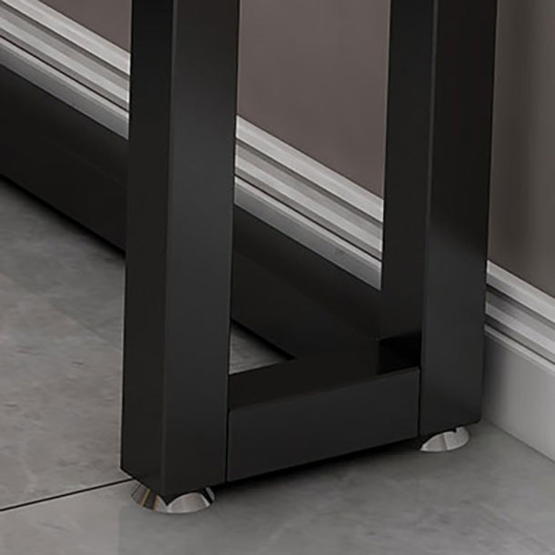 Modern Style Office Desk Solid Wood Home Use Writing Desk with Metal Legs Clearhalo 'Furniture' 'furniture_office_desk' 'Office Desks' 'Office Furniture' 'office_desk' 4950541