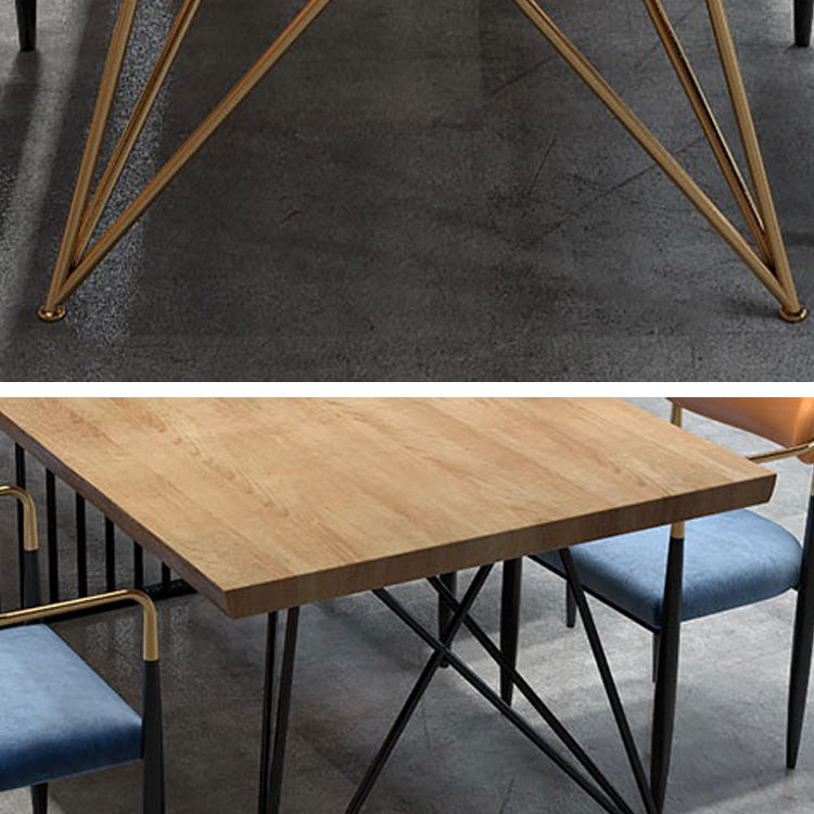 Glam Style Writing Desk Rectangular Hairpin Base Office Desk Clearhalo 'Furniture' 'furniture_office_desk' 'Office Desks' 'Office Furniture' 'office_desk' 4950562