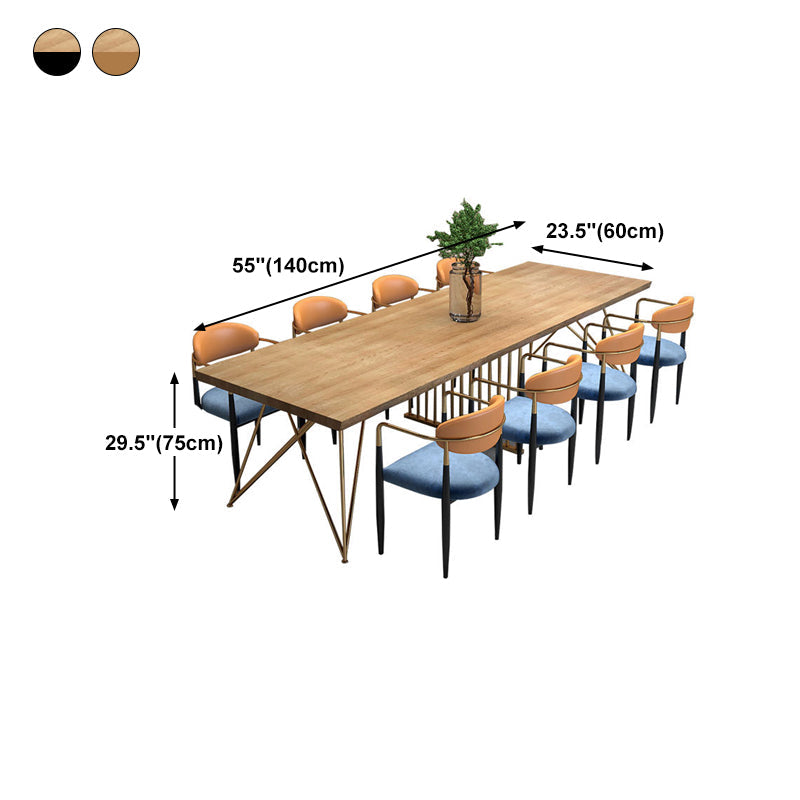 Glam Style Writing Desk Rectangular Hairpin Base Office Desk Clearhalo 'Furniture' 'furniture_office_desk' 'Office Desks' 'Office Furniture' 'office_desk' 4950571