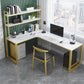 Glam Style Office Desk L-Shape Office and Study Room Writing Desk Clearhalo 'Furniture' 'furniture_office_desk' 'Office Desks' 'Office Furniture' 'office_desk' 4950606