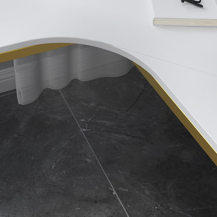 Glam Style Office Desk L-Shape Office and Study Room Writing Desk Clearhalo 'Furniture' 'furniture_office_desk' 'Office Desks' 'Office Furniture' 'office_desk' 4950609