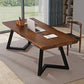 Modern Style Brown Top Office Desk Home Solid Wood Writing Desk 47.2"L x 27.6"W x 29.5"H Clearhalo 'Furniture' 'furniture_office_desk' 'Office Desks' 'Office Furniture' 'office_desk' 4950662