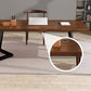 Modern Style Brown Top Office Desk Home Solid Wood Writing Desk Clearhalo 'Furniture' 'furniture_office_desk' 'Office Desks' 'Office Furniture' 'office_desk' 4950667