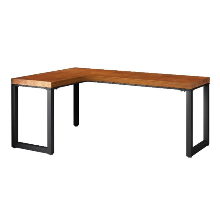 Solid Wood L-Shaped Writing Table Fixed Home Office Modern Study Desk without Shelf Left Hand Return Clearhalo 'furn' 'furn_office_desk' 'Furniture' 'furniture_office_desk' 'Office Desks' 'Office Furniture' 'office_desk' 4950748