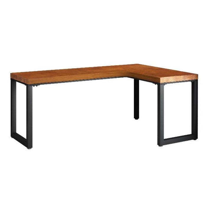 Solid Wood L-Shaped Writing Table Fixed Home Office Modern Study Desk without Shelf Right Hand Return Clearhalo 'furn' 'furn_office_desk' 'Furniture' 'furniture_office_desk' 'Office Desks' 'Office Furniture' 'office_desk' 4950749
