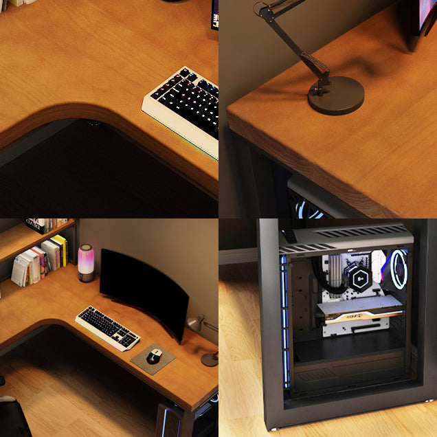 Solid Wood L-Shaped Writing Table Fixed Home Office Modern Study Desk without Shelf Clearhalo 'furn' 'furn_office_desk' 'Furniture' 'furniture_office_desk' 'Office Desks' 'Office Furniture' 'office_desk' 4950750