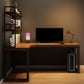Solid Wood L-Shaped Writing Table Fixed Home Office Modern Study Desk without Shelf Clearhalo 'furn' 'furn_office_desk' 'Furniture' 'furniture_office_desk' 'Office Desks' 'Office Furniture' 'office_desk' 4950752