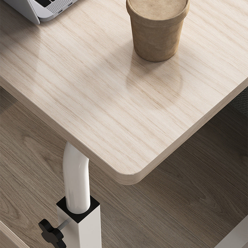 Hight Adjustable Wooden Desk Rectangular Modern & Contemporary Writing Desk Clearhalo 'Furniture' 'furniture_office_desk' 'Office Desks' 'Office Furniture' 'office_desk' 4950767