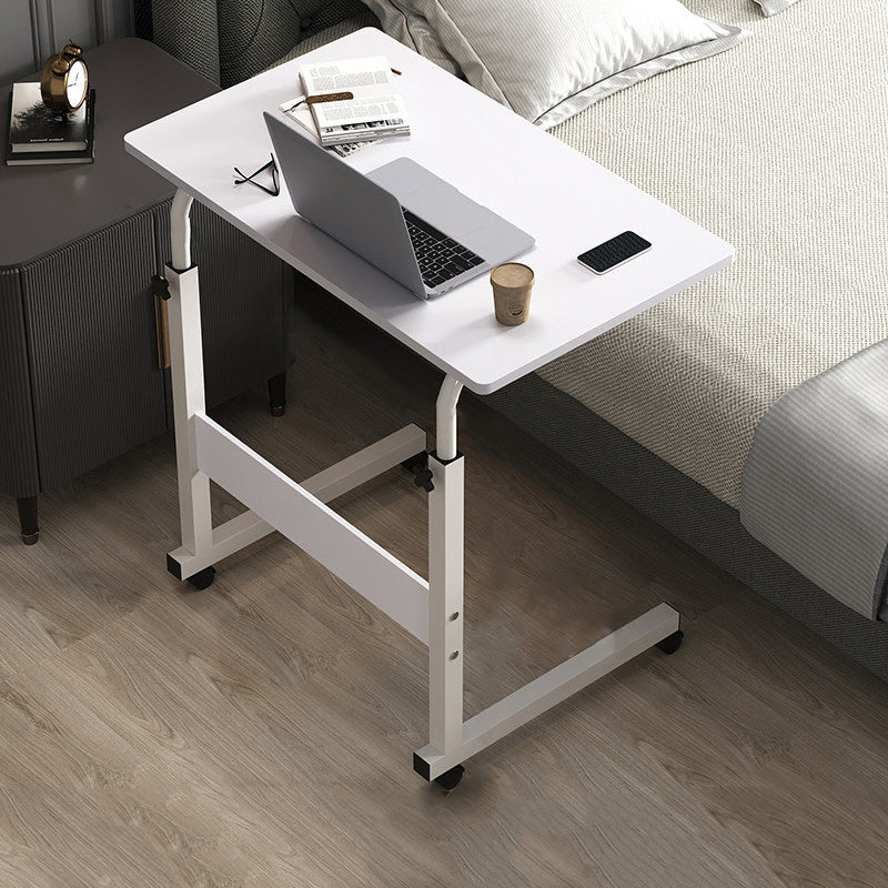 Hight Adjustable Wooden Desk Rectangular Modern & Contemporary Writing Desk Off-White Clearhalo 'Furniture' 'furniture_office_desk' 'Office Desks' 'Office Furniture' 'office_desk' 4950770