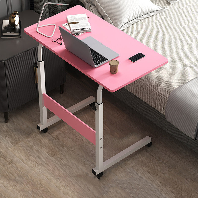 Hight Adjustable Wooden Desk Rectangular Modern & Contemporary Writing Desk Pink Clearhalo 'Furniture' 'furniture_office_desk' 'Office Desks' 'Office Furniture' 'office_desk' 4950771