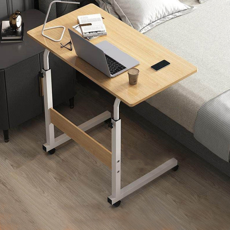 Hight Adjustable Wooden Desk Rectangular Modern & Contemporary Writing Desk Natural Clearhalo 'Furniture' 'furniture_office_desk' 'Office Desks' 'Office Furniture' 'office_desk' 4950773