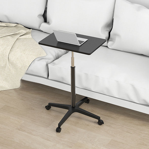 Modern Rectangular Office Desk Height Adjustable Office Desk with Caster Wheels Clearhalo 'Furniture' 'furniture_office_desk' 'Office Desks' 'Office Furniture' 'office_desk' 4950795