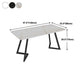 Curved Modern Style Working Table Sintered Stone Writing Table Clearhalo 'Furniture' 'furniture_office_desk' 'Office Desks' 'Office Furniture' 'office_desk' 4950876